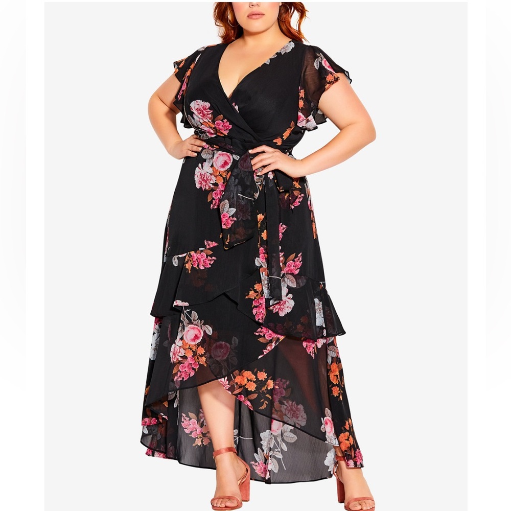NWT flirty City Chic Summer Crush Maxi Dress